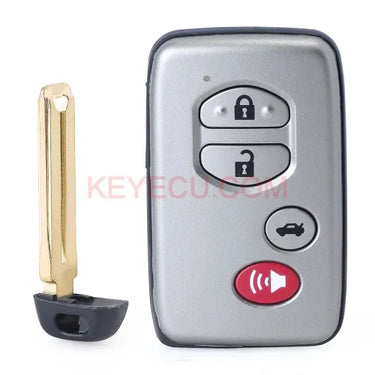 Board ID: 0140 Smart Remote Key 4 Button FSK 314MHz for Toyota Prius IQ Vitz Ractis Corolla Wich Aqua 2009-2020 , P/N: 89904-06041 / 89904-33181